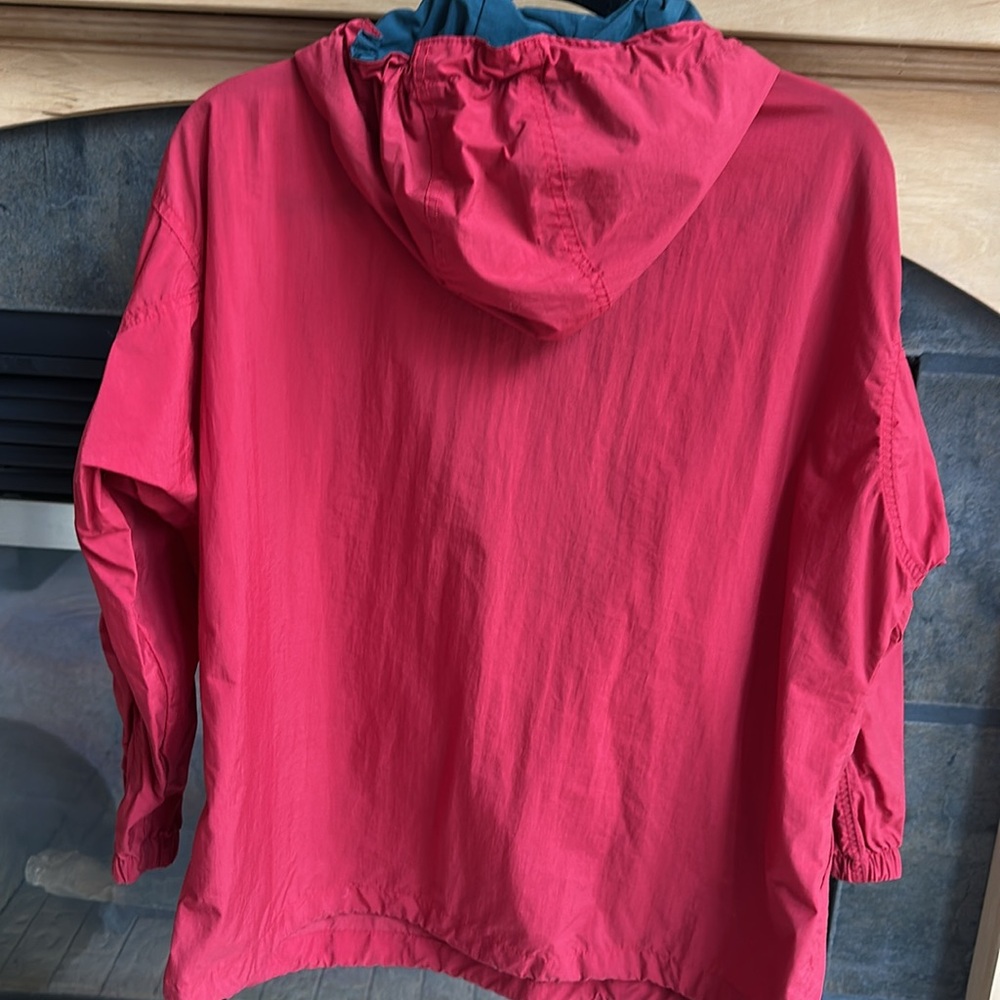 Columbia Red Shell Pullover Jacket Medium Vguc - image 4